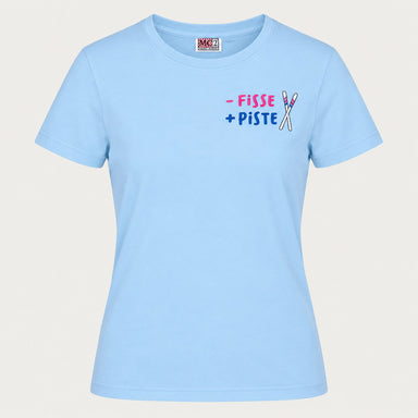 MC2 Saint Barth womens piste t shirt in blue - product front