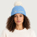 MC2 Saint Barth unisex ski queen beanie in blue - female front