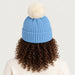 MC2 Saint Barth unisex ski queen beanie in blue - female back