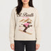 MC2 Saint Barth womens ski star sweater in white - model front