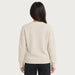 MC2 Saint Barth womens ski star sweater in white - model back