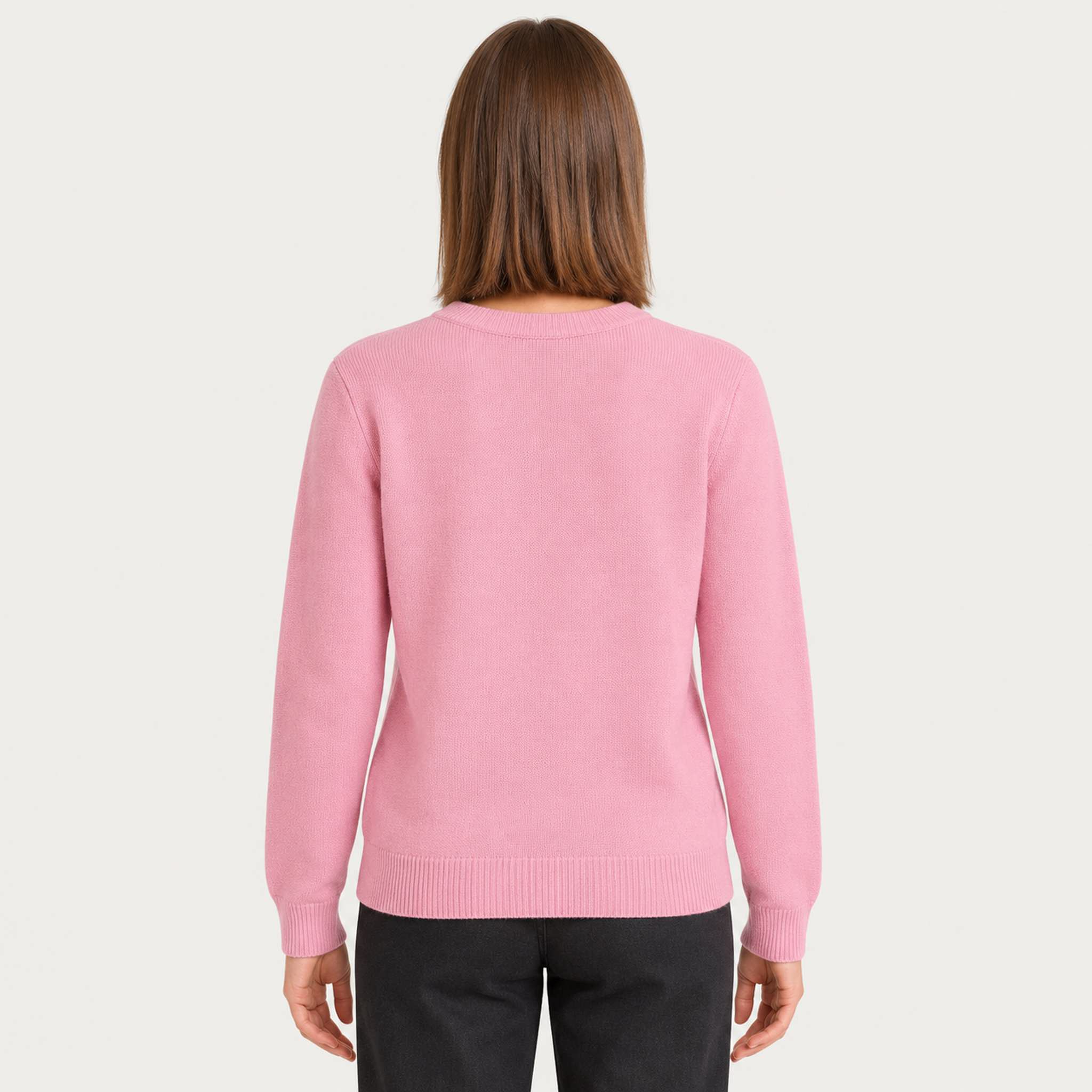 MC2 Saint Barth womens skiers sweater in pink - model back