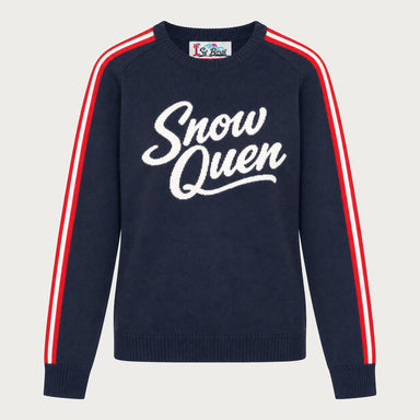 MC2 Saint Barth womens snow queen sweater in navy - product front