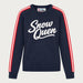 MC2 Saint Barth womens snow queen sweater in navy - product front
