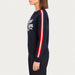MC2 Saint Barth women's Snow Queen Sweater, model side.