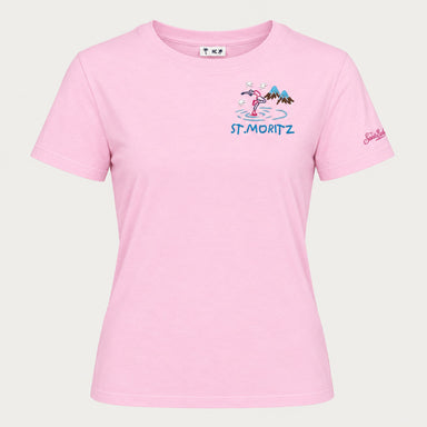 MC2 Saint Barth womens st moritz skater t shirt in pink - product front