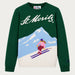 MC2 Saint Barth womens st moritz skier sweater in green - product front