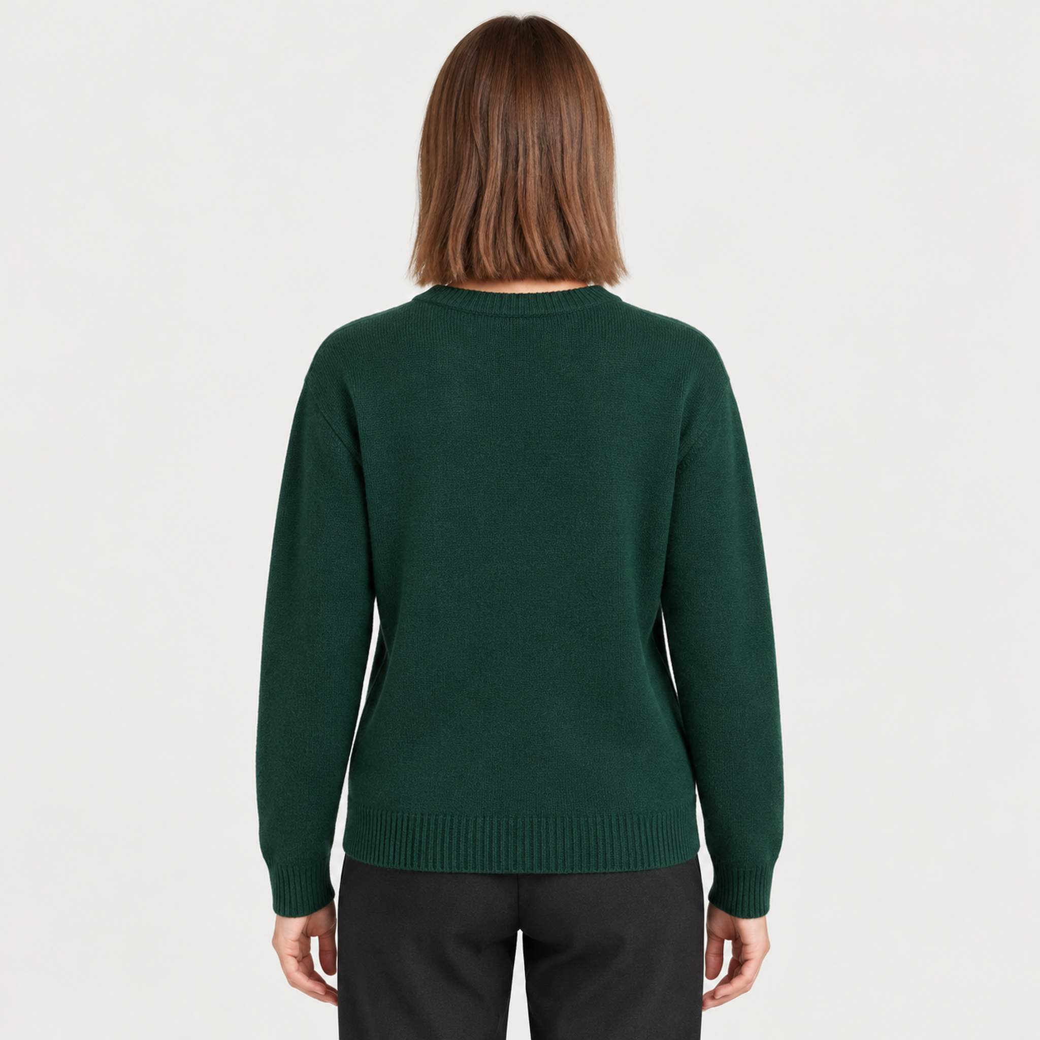 MC2 Saint Barth womens st moritz skier sweater in green - model back
