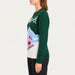 MC2 Saint Barth women's St Moritz Skier Sweater, model side.