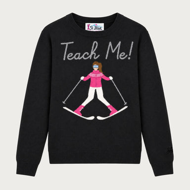 MC2 Saint Barth womens teach me sweater in black - product front