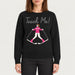 MC2 Saint Barth womens teach me sweater in black - model front