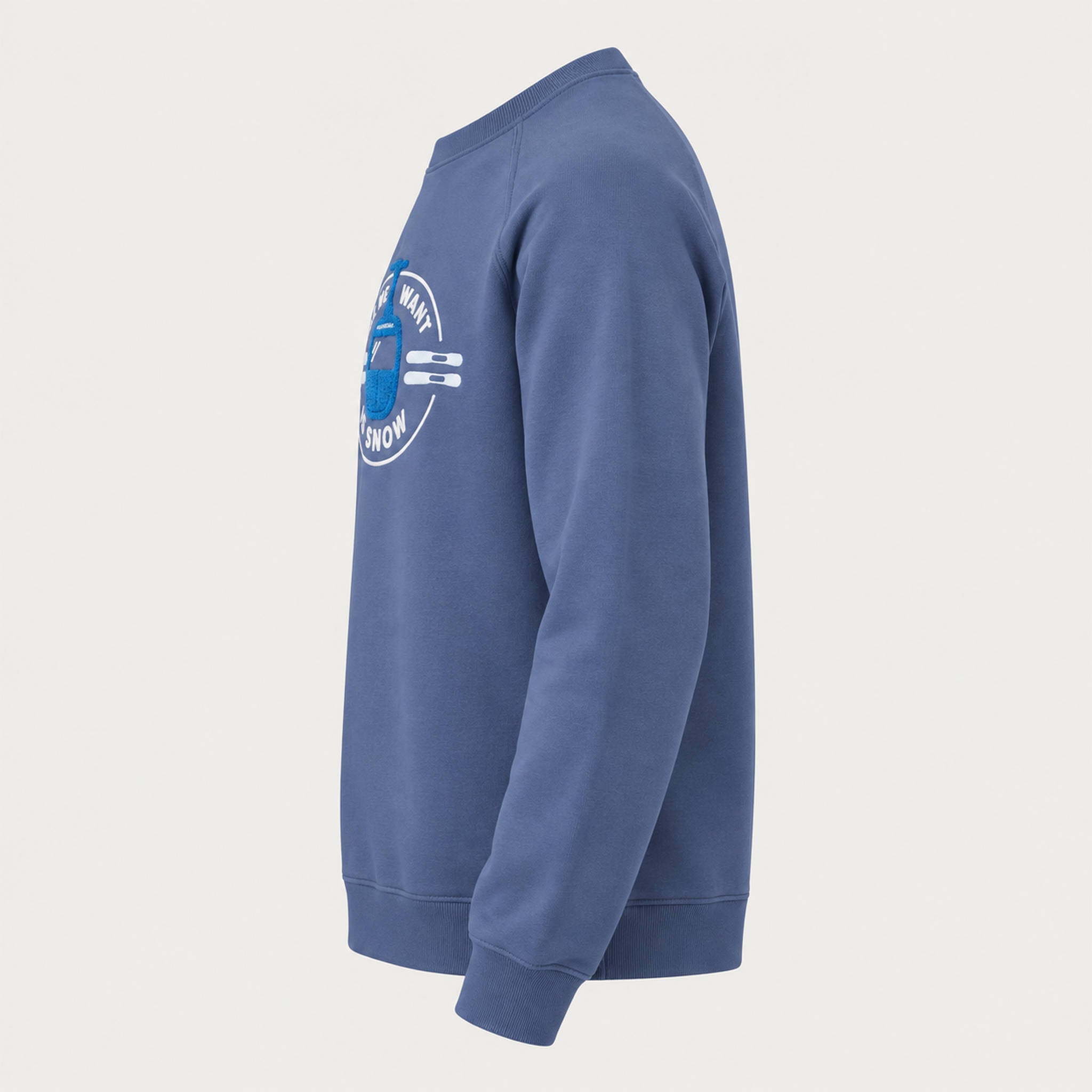 French Disorder men All We Want Sweater in Coastal Fjord - product side | London Ski Co