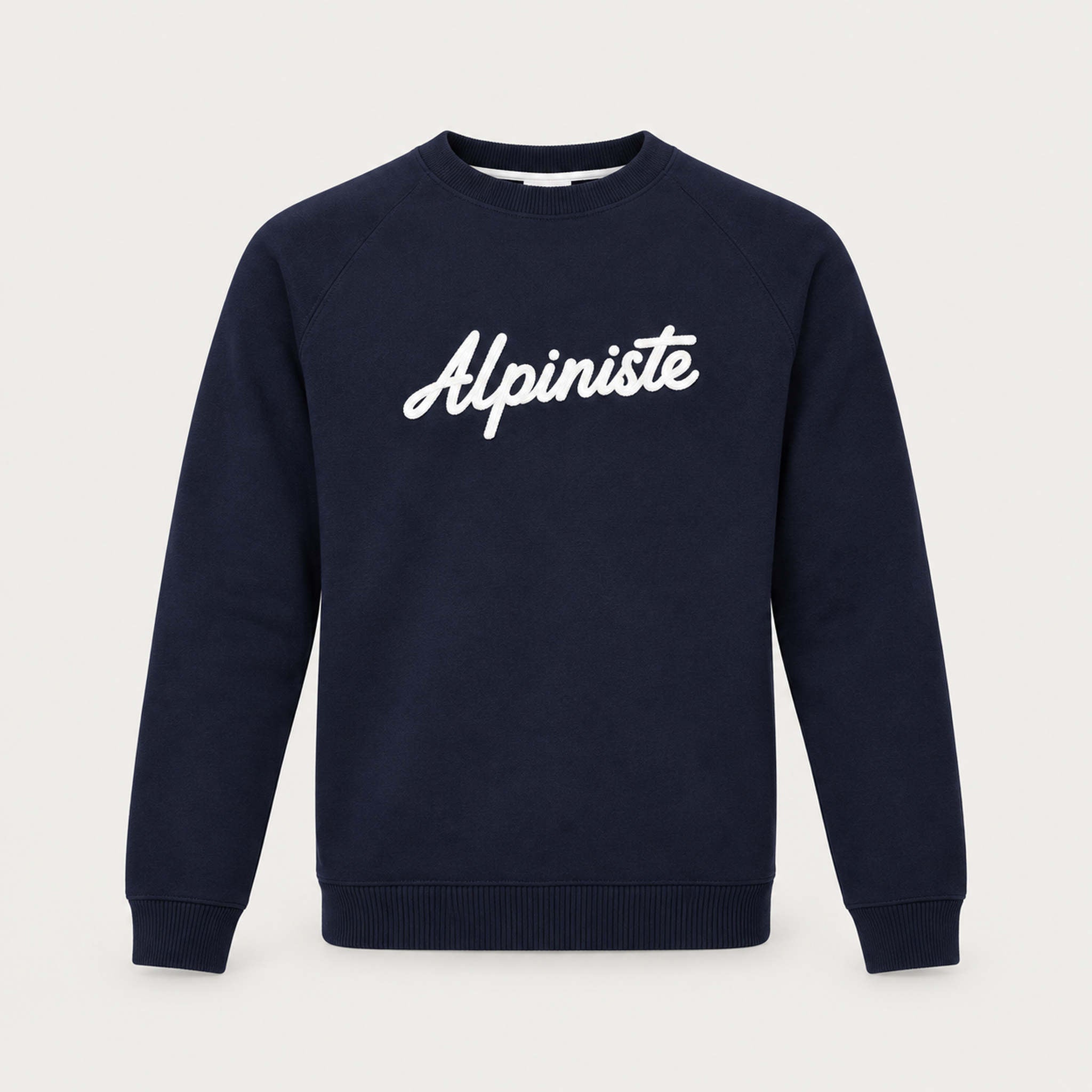 French Disorder men Alpiniste Sweater in Navy - product front | London Ski Co