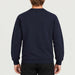 French Disorder men Alpiniste Sweater in Navy - model back | London Ski Co