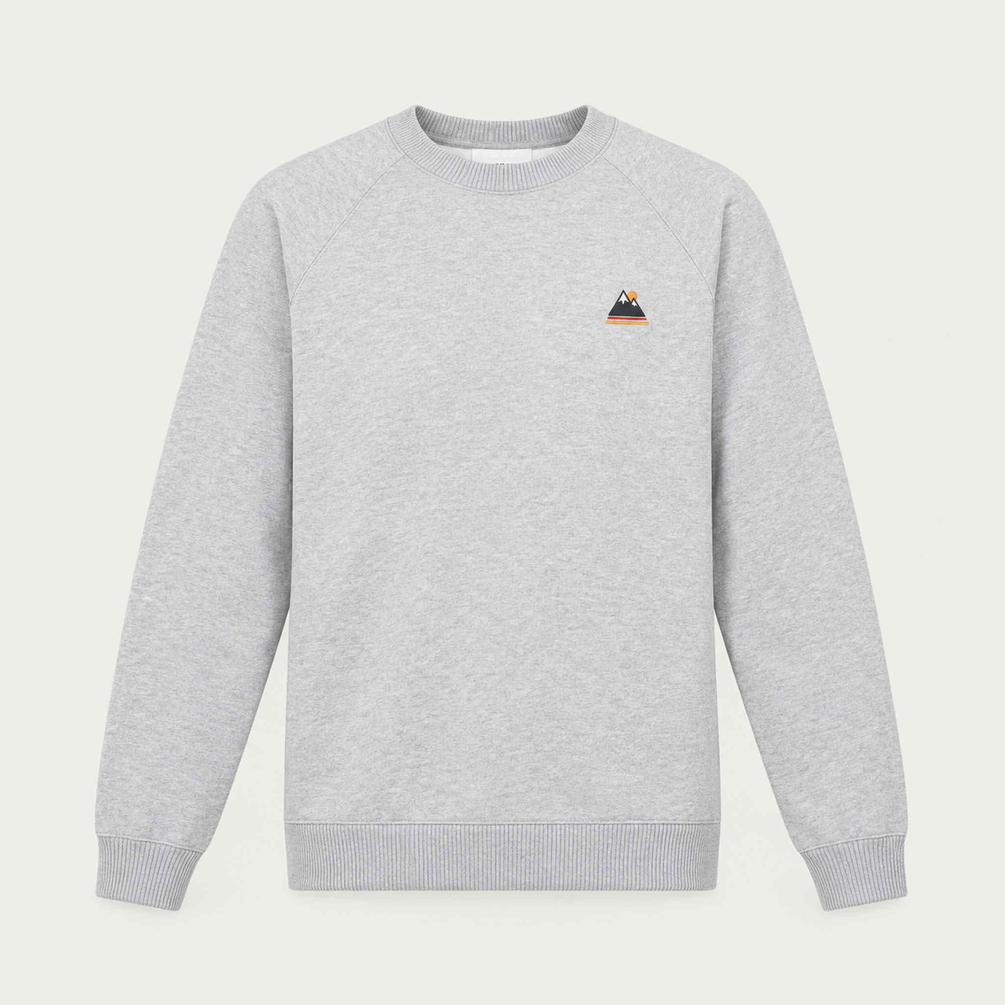 French Disorder men French Alpes Sweater in Heather Grey - product front | London Ski Co