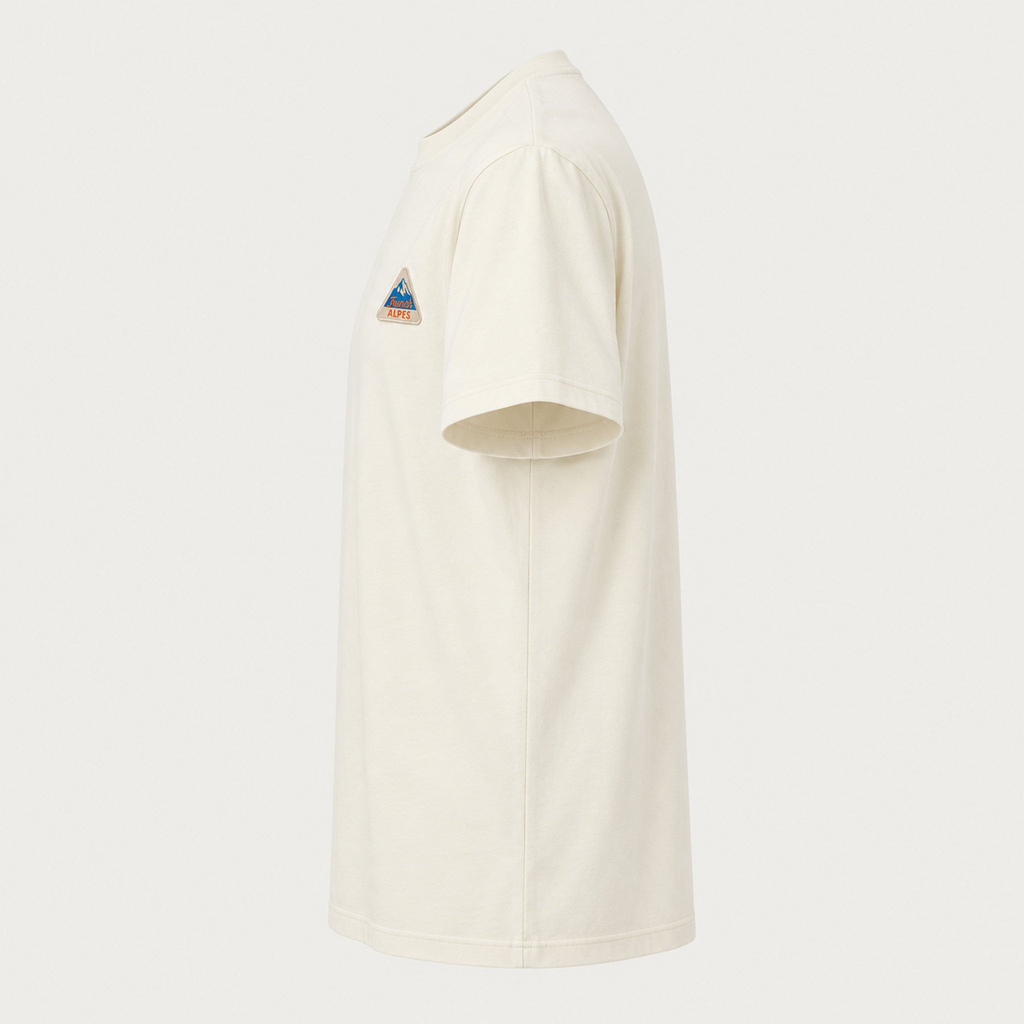 French Disorder men French Alpes T Shirt in Coconut - product side | London Ski Co
