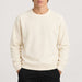 French Disorder men Winter Pack Sweater in Coconut - model front | London Ski Co