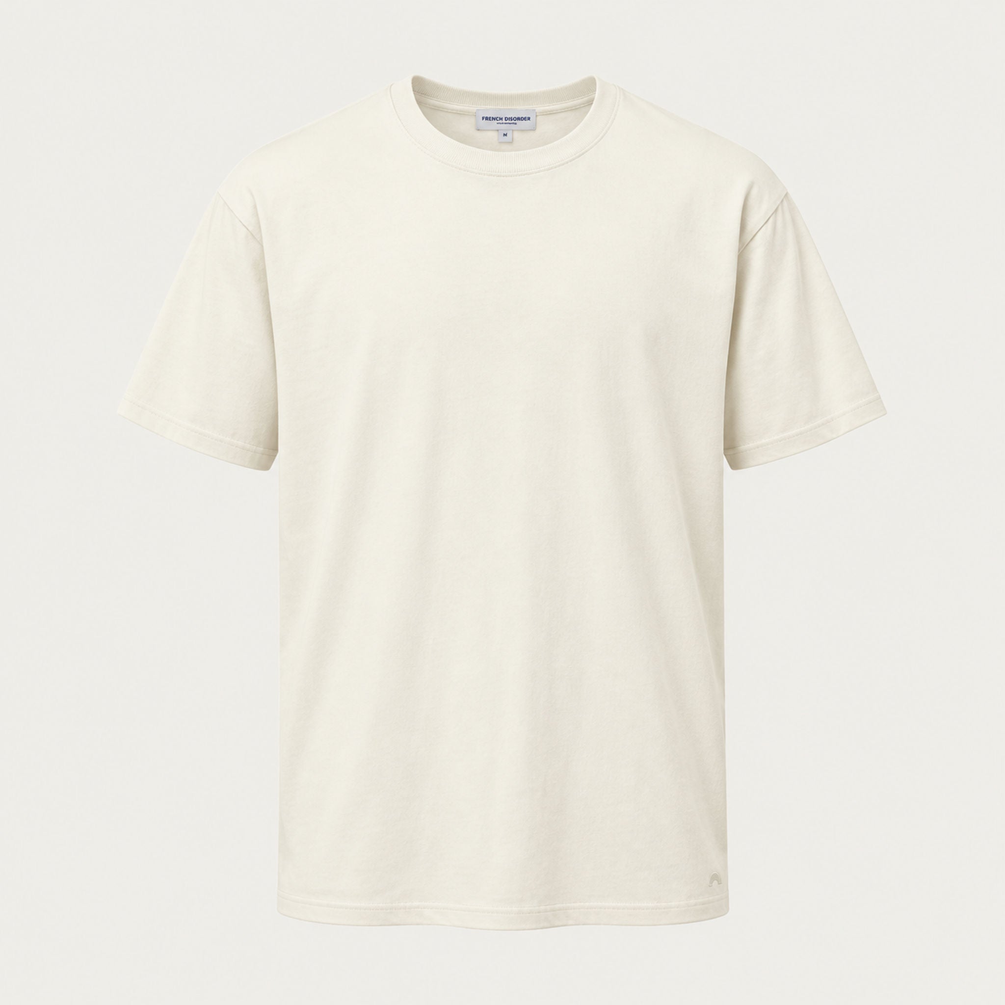 French Disorder men Winter Pack T Shirt in Coconut - product front | London Ski Co