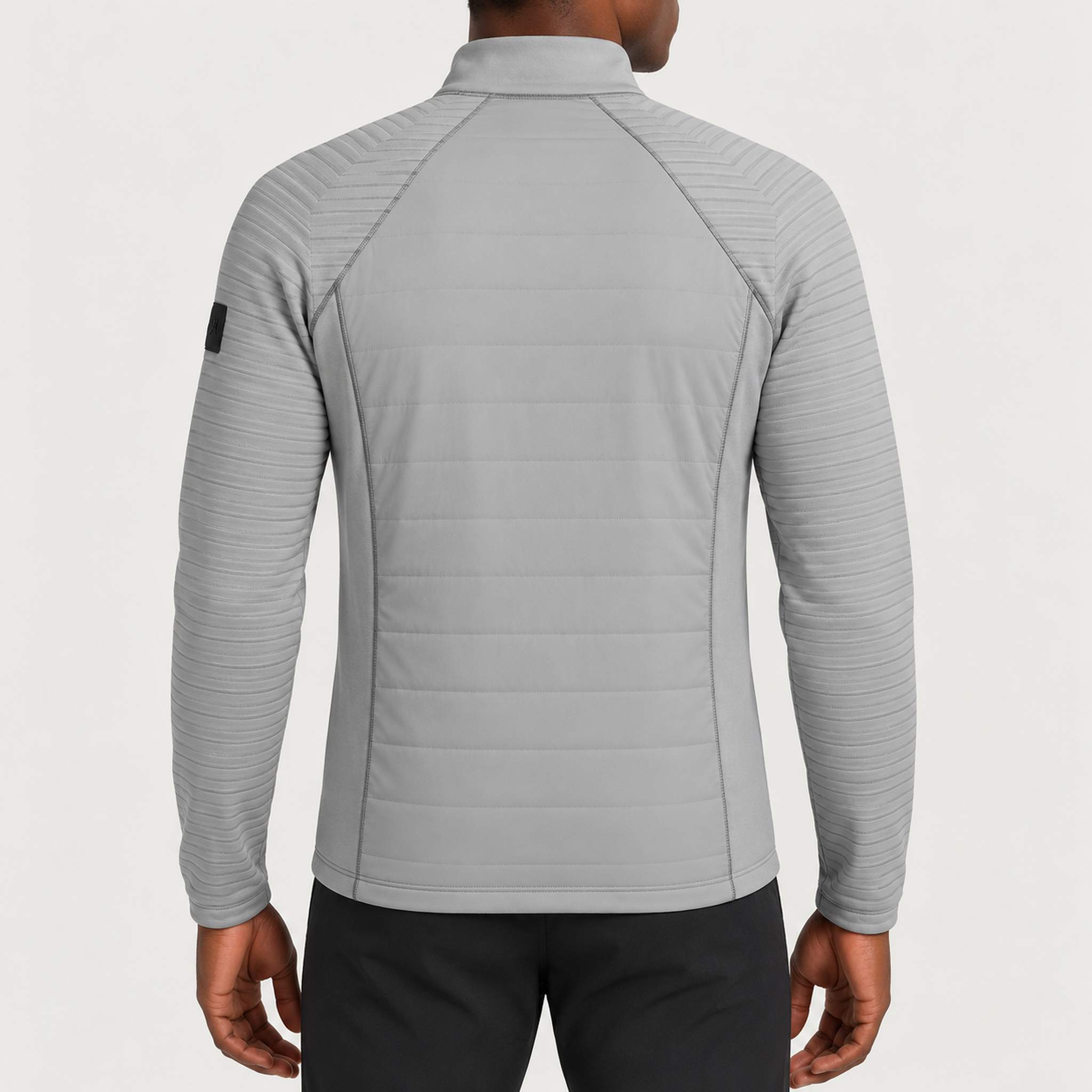 Newland mens Alex Primaloft Padded Full Zip - model back. AI-generated from supplied artwork.