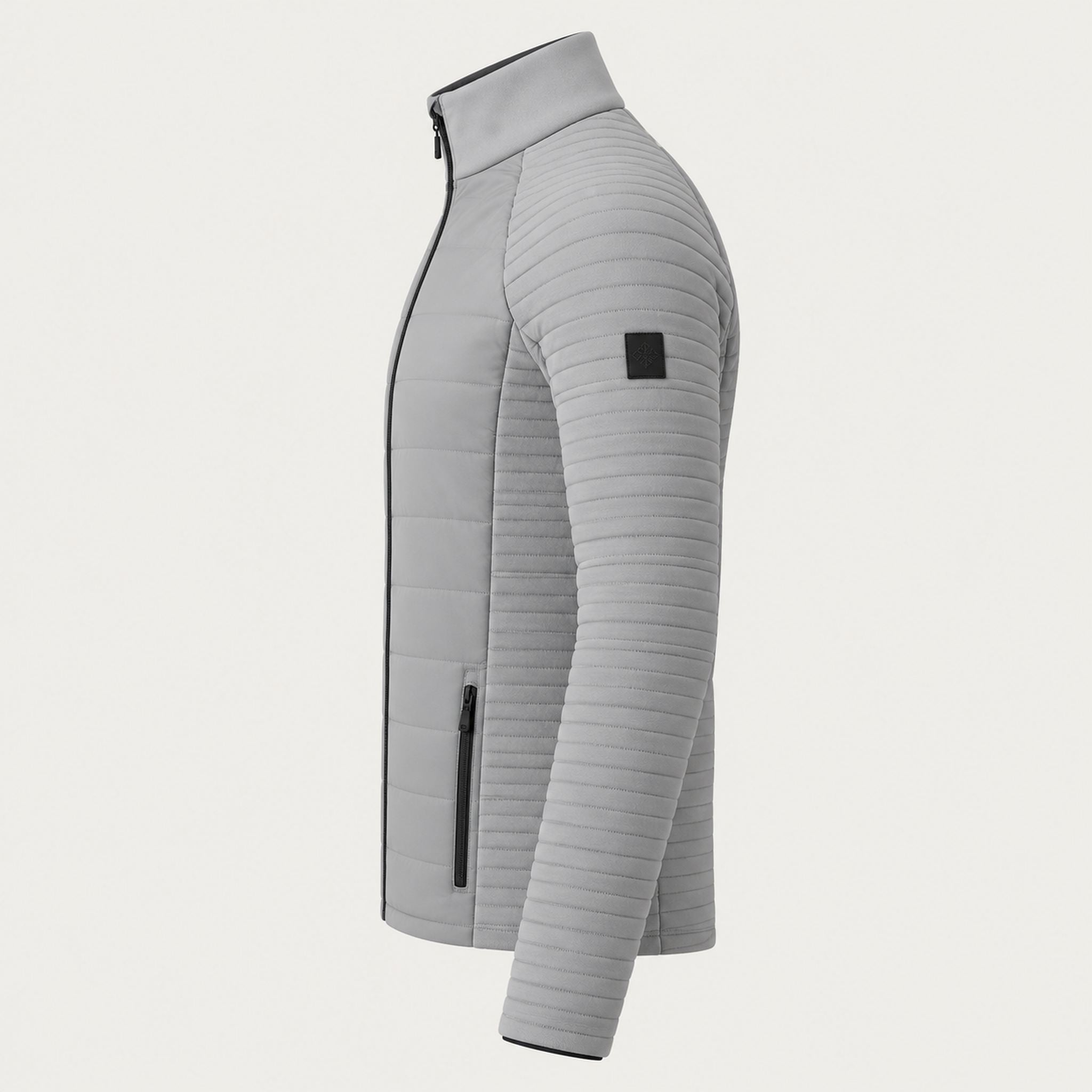 Newland mens Alex Primaloft Padded Full Zip - side. AI-generated from supplied artwork.