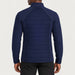 Newland mens Alex Primaloft Padded Full Zip in Navy - model back. AI-generated from supplied artwork.