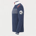 Newland men's Cambridge Bay half zip in blue and white – side. AI-generated from supplier artwork.