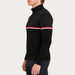 Newland men's Denali half zip in black and dark grey – model side. AI-generated from supplier artwork.