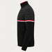 Newland men's Denali half zip in black and dark grey – side. AI-generated from supplier artwork.