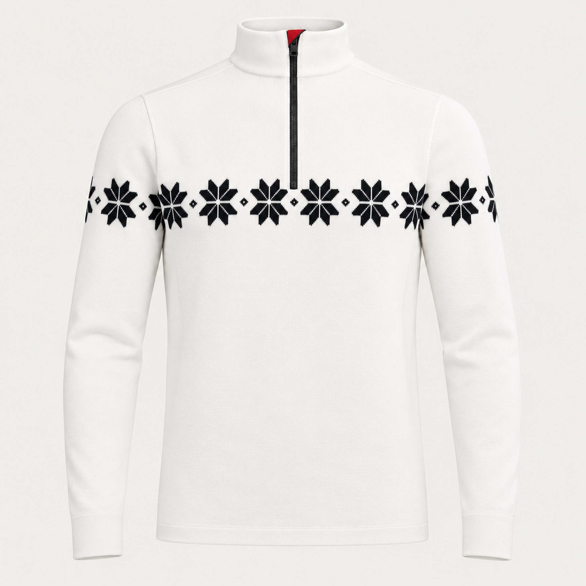 Newland mens Everest Half Zip - front. AI-generated from supplied artwork.