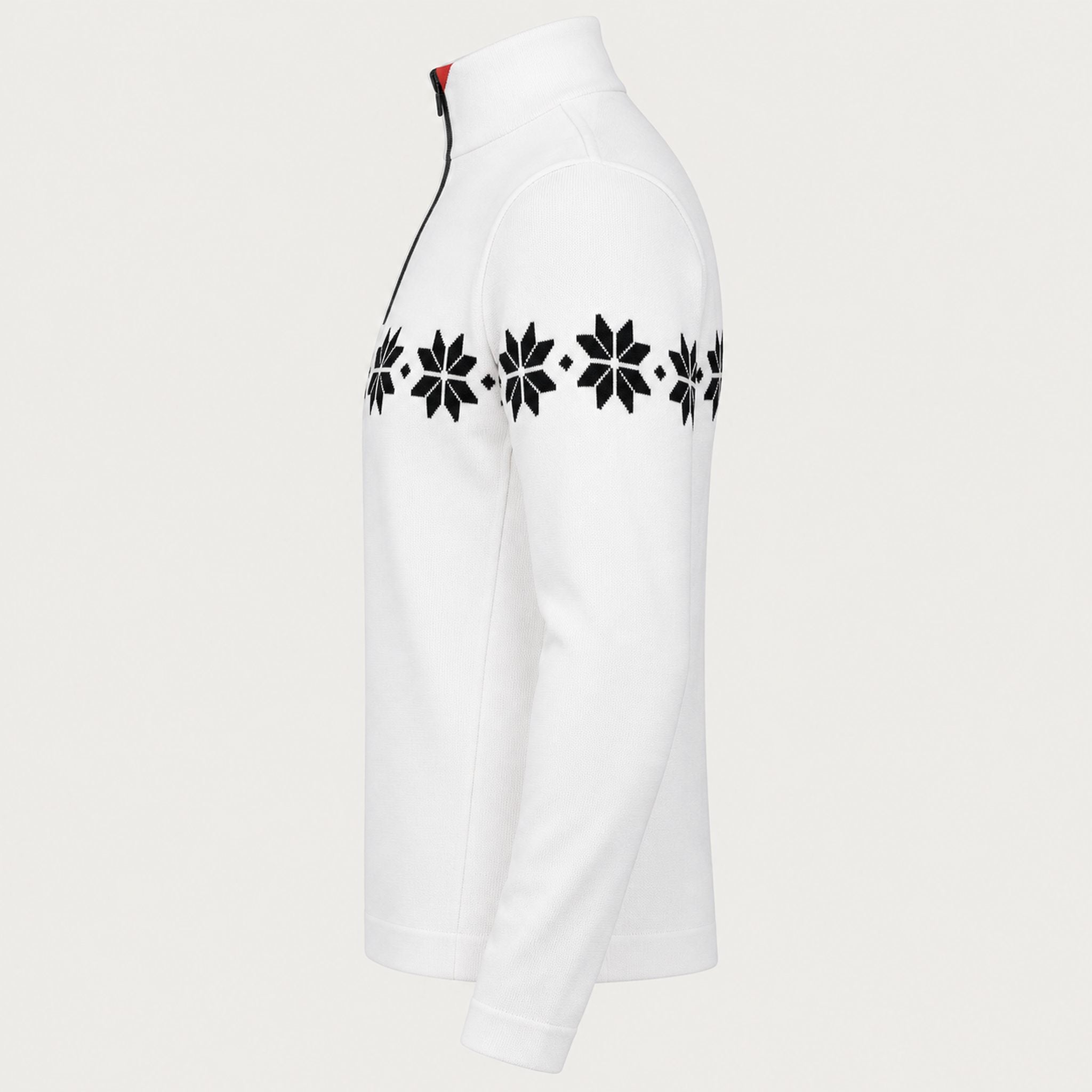 Newland mens Everest Half Zip - side. AI-generated from supplied artwork.