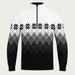 Newland mens Fairbanks Half Zip - front. AI-generated from supplied artwork.