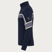 Newland mens Falun Half Zip in Navy - side. AI-generated from supplied artwork.