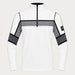 Newland mens Falun Half Zip in White - front. AI-generated from supplied artwork.