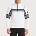 Newland mens Falun Half Zip in White - model front. AI-generated from supplied artwork.