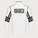 Newland mens Falun Half Zip in White - back. AI-generated from supplied artwork.