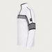 Newland mens Falun Half Zip in White - side. AI-generated from supplied artwork.