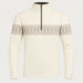 Newland mens Harbin Half Zip - front. AI-generated from supplied artwork.