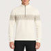 Newland mens Harbin Half Zip - model front. AI-generated from supplied artwork.