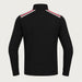 Newland mens Heracles Half Zip in Black - back. AI-generated from supplied artwork.