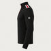 Newland mens Heracles Half Zip in Black - side. AI-generated from supplied artwork.