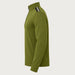 Newland mens Heracles Half Zip in Olive Green - side. AI-generated from supplied artwork.