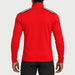 Newland mens Heracles Half Zip in Red - model back. AI-generated from supplied artwork.