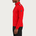 Newland mens Heracles Half Zip in Red - model side. AI-generated from supplied artwork.