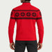 Newland mens Mayo Half Zip in Red - model back. AI-generated from supplied artwork.