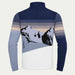 Newland mens Pevek Half Zip - back. AI-generated from supplied artwork.