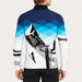 Newland mens Ridge A Half Zip - model back. AI-generated from supplied artwork.
