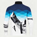Newland mens Ridge A Half Zip - back. AI-generated from supplied artwork.