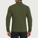 Newland mens Valtournenche Full Zip in Olive Green - model back. AI-generated from supplied artwork.