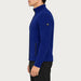 Newland mens Valtournenche Full Zip in Royal Blue - model side. AI-generated from supplied artwork.