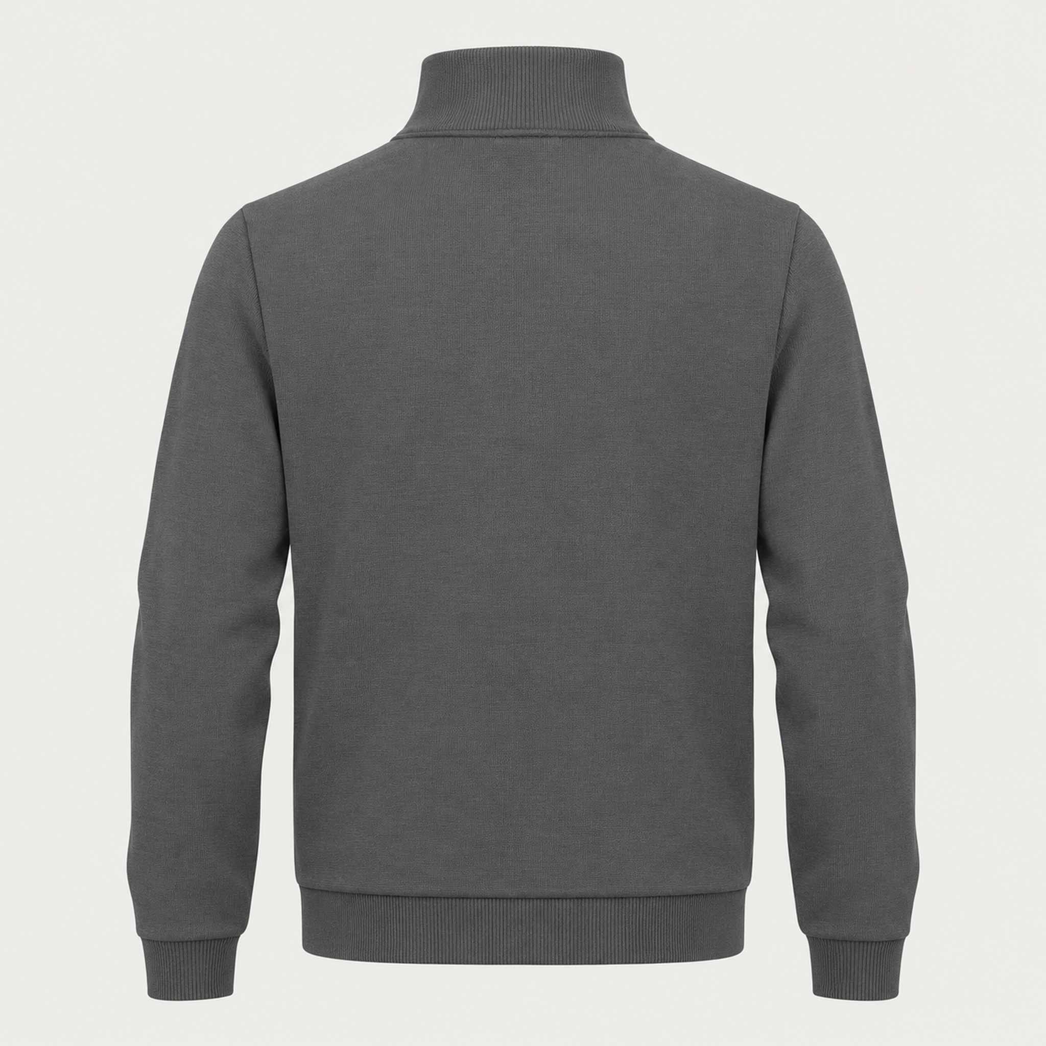 Newland mens Wolf Full Zip - back. AI-generated from supplied artwork.